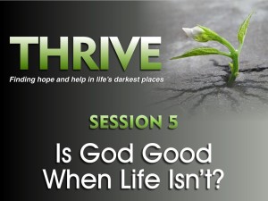 02-3-2016 THRIVE - Session 5 - Is God Good When Life Isn't