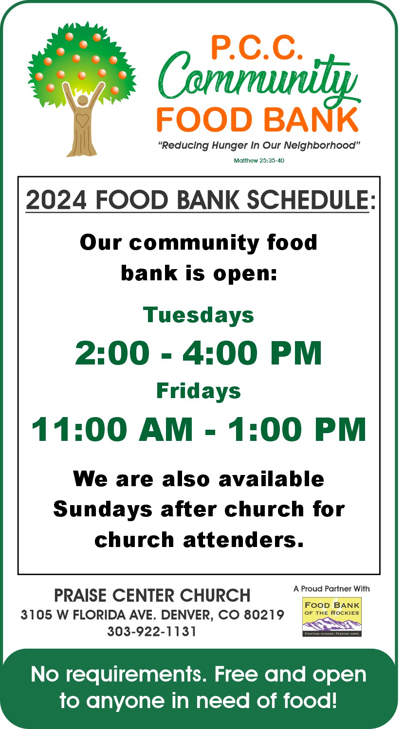 Food Bank Schedule
